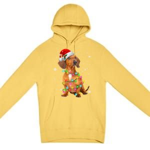 Dachshund Dogs Tree Christmas Sweater Xmas Funny Gift For Pet Dog Gift Premium Pullover Hoodie