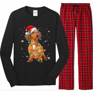 Dachshund Dogs Tree Christmas Sweater Xmas Funny Gift For Pet Dog Gift Long Sleeve Pajama Set