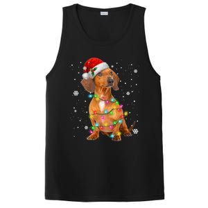 Dachshund Dogs Tree Christmas Sweater Xmas Funny Gift For Pet Dog Gift PosiCharge Competitor Tank