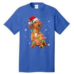 Dachshund Dogs Tree Christmas Sweater Xmas Funny Gift For Pet Dog Gift Tall T-Shirt