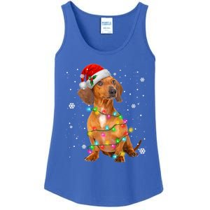 Dachshund Dogs Tree Christmas Sweater Xmas Funny Gift For Pet Dog Gift Ladies Essential Tank