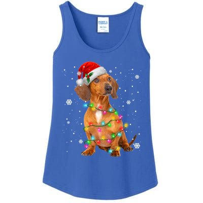 Dachshund Dogs Tree Christmas Sweater Xmas Funny Gift For Pet Dog Gift Ladies Essential Tank