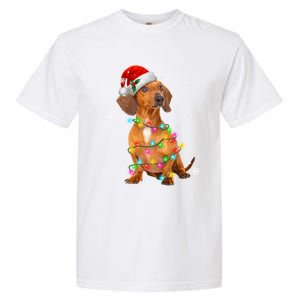 Dachshund Dogs Tree Christmas Sweater Xmas Funny Gift For Pet Dog Gift Garment-Dyed Heavyweight T-Shirt