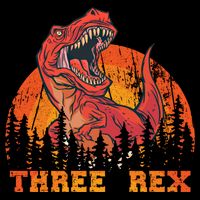 Dino Daddysaurus Three Rex T Rex Dinosaur Gift City Backpack