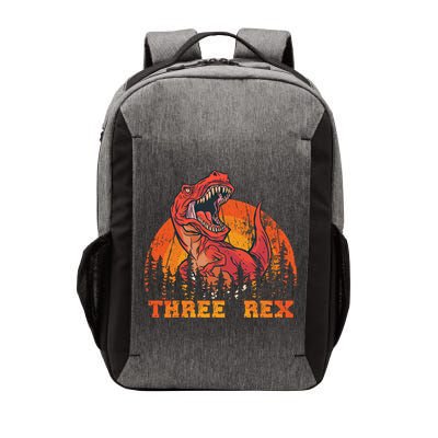 Dino Daddysaurus Three Rex T Rex Dinosaur Gift Vector Backpack