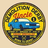Demolition Derby Uncle Race Team Strip Smash Fix Bag