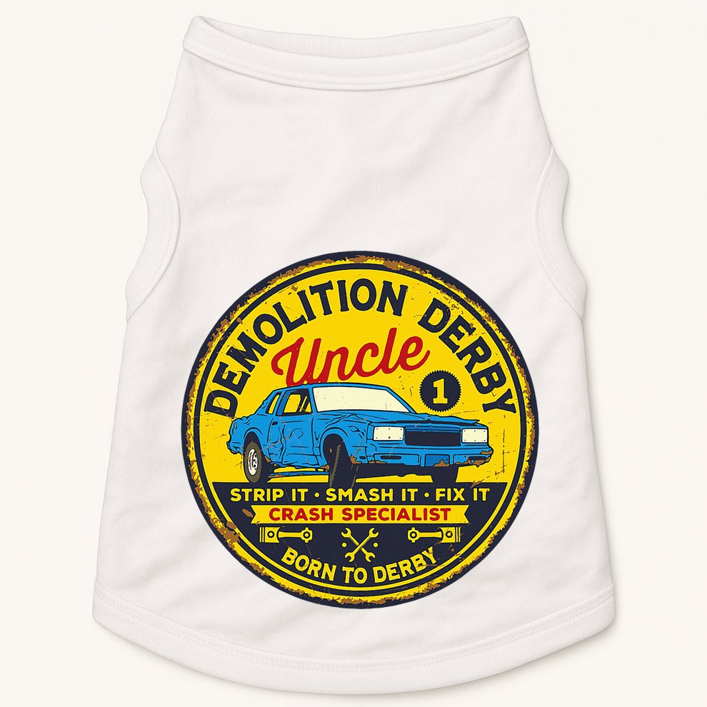 Demolition Derby Uncle Race Team Strip Smash Fix Doggie Tank