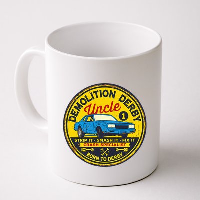 Demolition Derby Uncle Race Team Strip Smash Fix Mug
