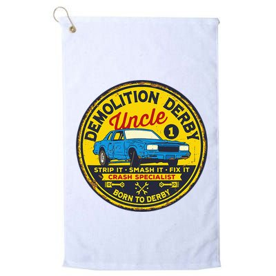 Demolition Derby Uncle Race Team Strip Smash Fix Golf Towel