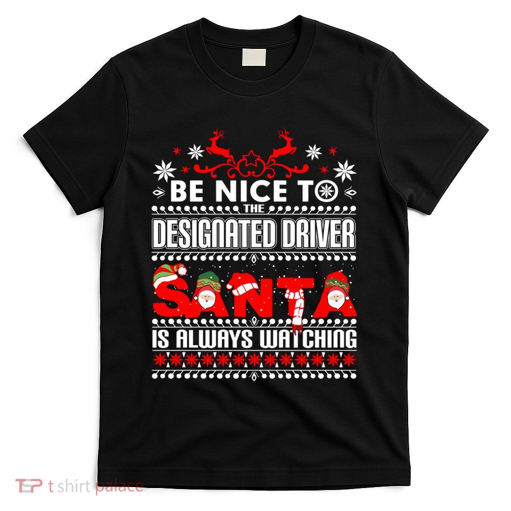 Designated Driver Ugly Christmas Sweater Gift Sober Drivers T-Shirt