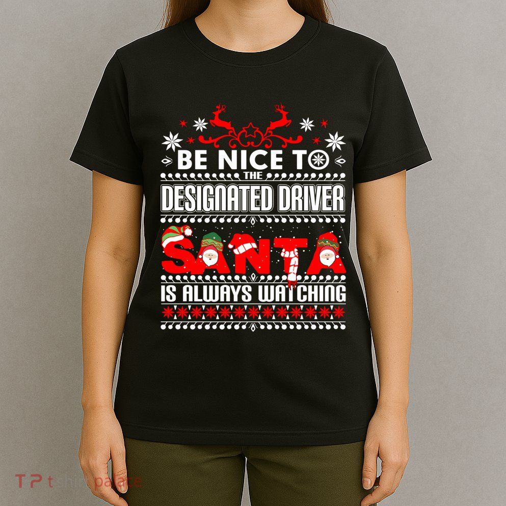 Designated Driver Ugly Christmas Sweater Gift Sober Drivers T-Shirt