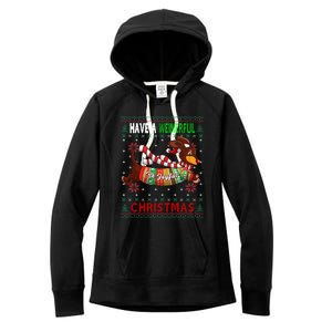 Dachshund Dog Ugly Christmas Gift Doxie Lover S Gift Meaningful Gift Women's Fleece Hoodie