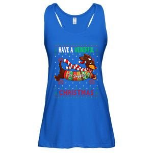 Dachshund Dog Ugly Christmas Gift Doxie Lover S Gift Meaningful Gift Ladies Essential Flowy Tank