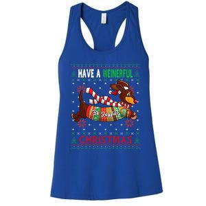 Dachshund Dog Ugly Christmas Gift Doxie Lover S Gift Meaningful Gift Women's Racerback Tank