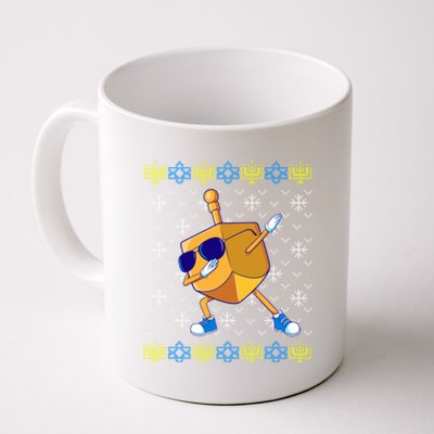 Dabbing Dreidel Ugly Hanukkah Sweater Xmas Chanukah Gift Coffee Mug