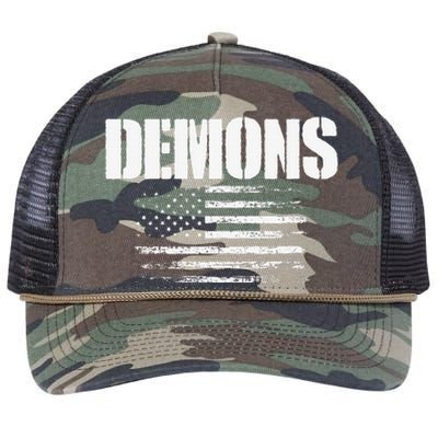 Durango Demons Usa Flag Pride Retro Rope Trucker Hat Cap