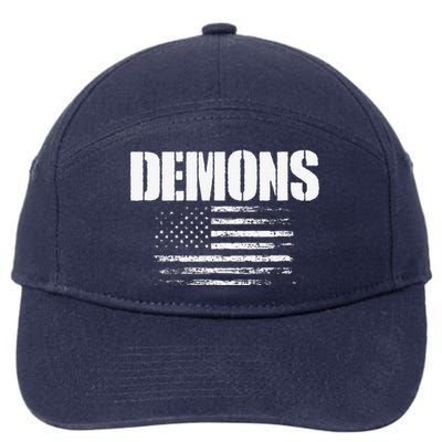 Durango Demons Usa Flag Pride 7-Panel Snapback Hat