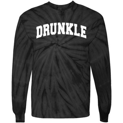 Drunkle Drunk Uncle  Gift Funny Father's Day  Tie-Dye Long Sleeve Shirt