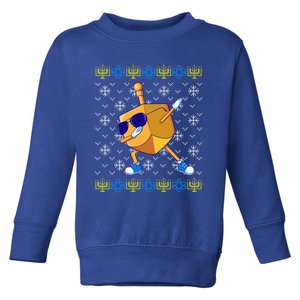 Dabbing Dreidel Ugly Hanukkah Sweater Xmas Chanukah Gift Funny Gift Toddler Sweatshirt