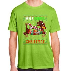 Dachshund Dog Ugly Christmas Gift Doxie Lover S Gift Cool Gift Adult ChromaSoft Performance T-Shirt