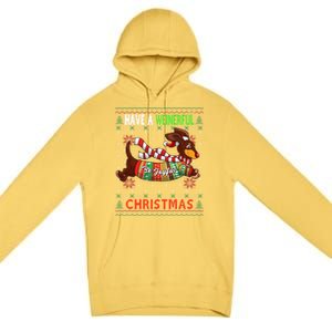 Dachshund Dog Ugly Christmas Gift Doxie Lover S Gift Cool Gift Premium Pullover Hoodie