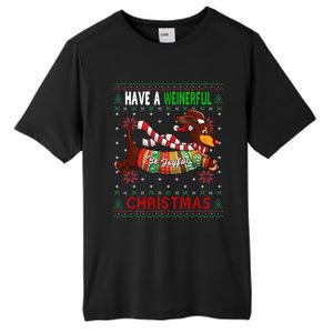 Dachshund Dog Ugly Christmas Gift Doxie Lover S Gift Cool Gift Tall Fusion ChromaSoft Performance T-Shirt