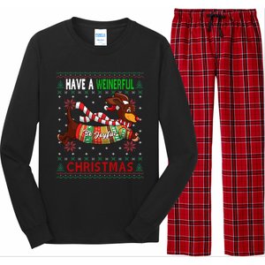 Dachshund Dog Ugly Christmas Gift Doxie Lover S Gift Cool Gift Long Sleeve Pajama Set