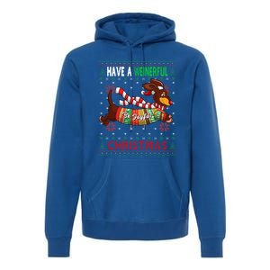 Dachshund Dog Ugly Christmas Gift Doxie Lover S Gift Cool Gift Premium Hoodie