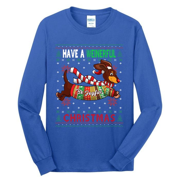 Dachshund Dog Ugly Christmas Gift Doxie Lover S Gift Cool Gift Tall Long Sleeve T-Shirt