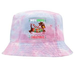 Dachshund Dog Ugly Christmas Gift Doxie Lover S Gift Cool Gift Tie-Dyed Bucket Hat