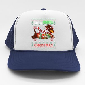 Dachshund Dog Ugly Christmas Gift Doxie Lover S Gift Cool Gift Trucker Hat