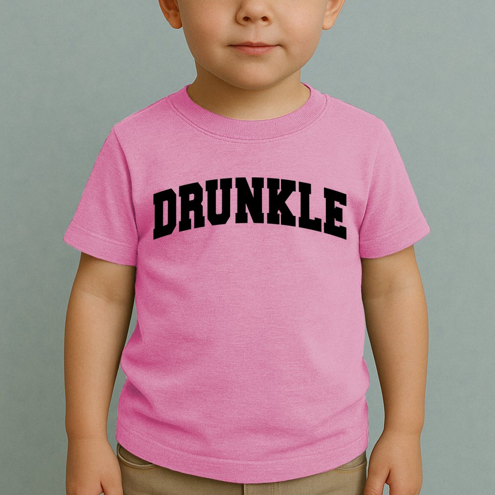 Drunkle Drunk Uncle Gift Funny FatherS Day Toddler T-Shirt
