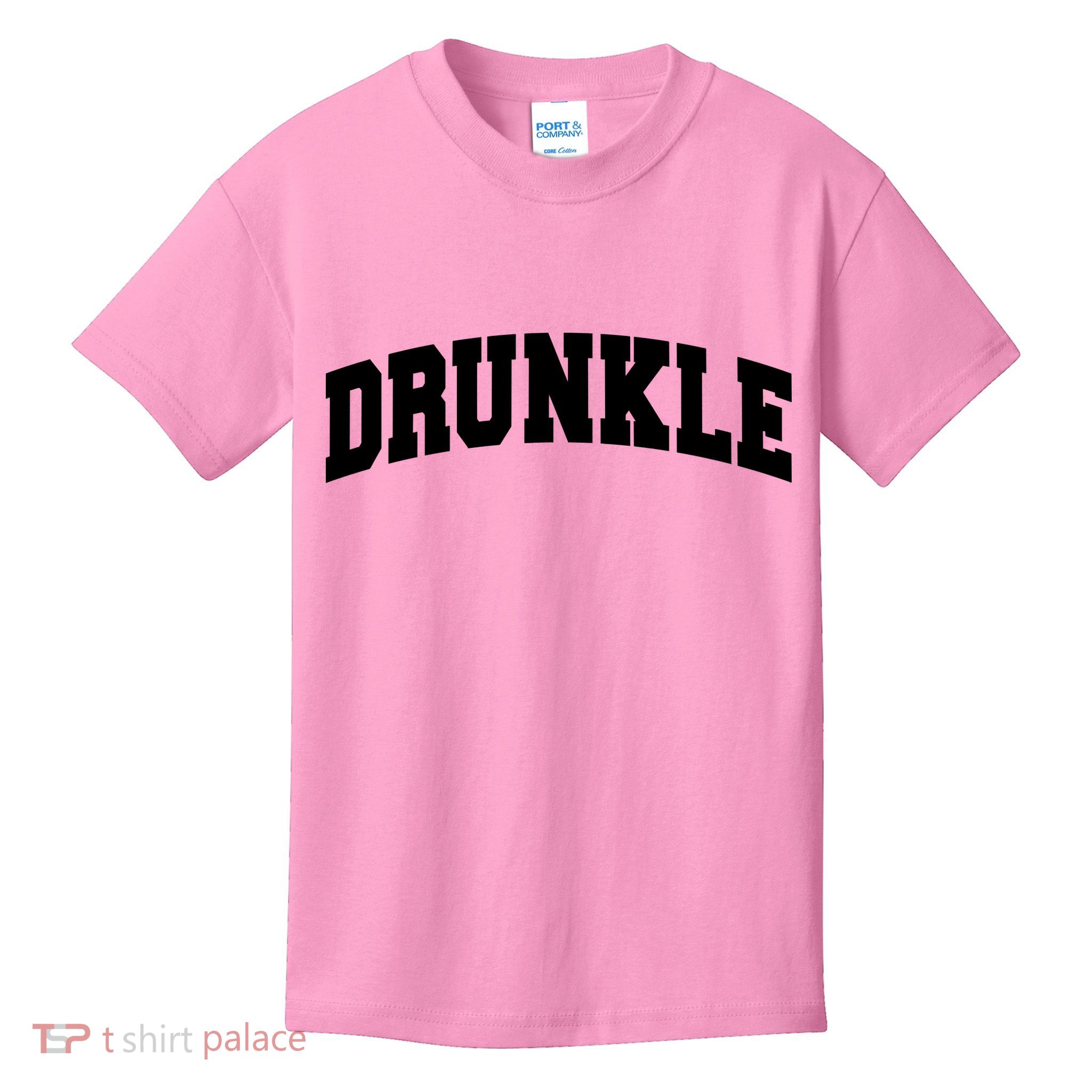 Drunkle Drunk Uncle Gift Funny FatherS Day Kids T-Shirt