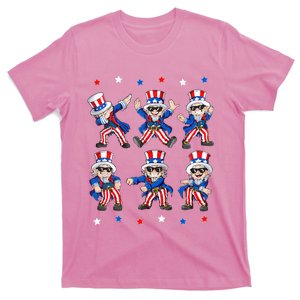 Dancing Dabbing Uncle Sam 4th Of July Kids Dance T-Shirt