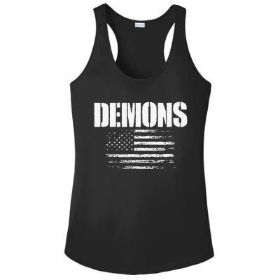 Durango Demons Usa Flag Pride Ladies PosiCharge Competitor Racerback Tank