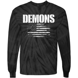 Durango Demons Usa Flag Pride Tie-Dye Long Sleeve Shirt