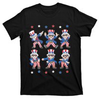 Dancing Dabbing Uncle Sam 4th Of July Dance T-Shirt