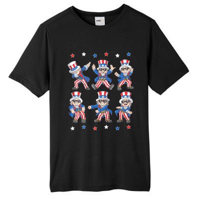 Dancing Dabbing Uncle Sam 4th Of July Dance Tall Fusion ChromaSoft Performance T-Shirt