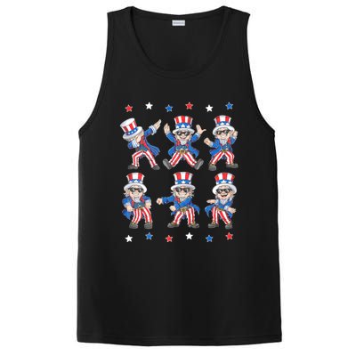 Dancing Dabbing Uncle Sam 4th Of July Dance PosiCharge Competitor Tank