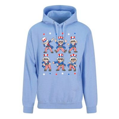 Dancing Dabbing Uncle Sam 4th Of July Dance Unisex Surf Hoodie