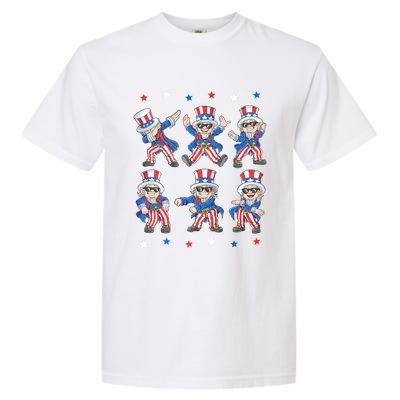 Dancing Dabbing Uncle Sam 4th Of July Dance Garment-Dyed Heavyweight T-Shirt