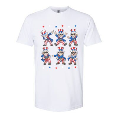 Dancing Dabbing Uncle Sam 4th Of July Dance Softstyle CVC T-Shirt