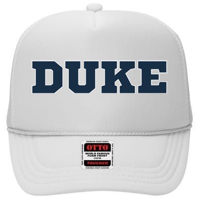 Dukegift High Crown Mesh Back Trucker Hat