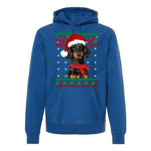 Dachshund Dog Ugly Sweater Christmas Puppy Dog Lover Great Gift Premium Hoodie