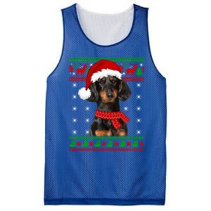 Dachshund Dog Ugly Sweater Christmas Puppy Dog Lover Great Gift Mesh Reversible Basketball Jersey Tank