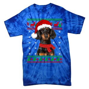 Dachshund Dog Ugly Sweater Christmas Puppy Dog Lover Great Gift Tie-Dye T-Shirt