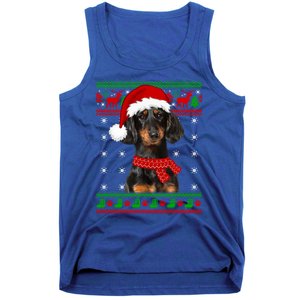 Dachshund Dog Ugly Sweater Christmas Puppy Dog Lover Great Gift Tank Top