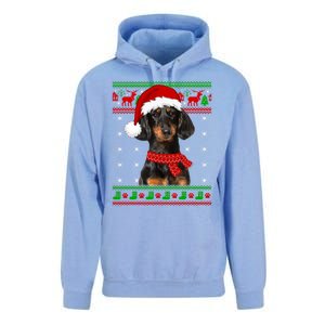 Dachshund Dog Ugly Sweater Christmas Puppy Dog Lover Great Gift Unisex Surf Hoodie