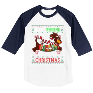 Dachshund Dog Ugly Christmas Gift Doxie Lover S Gift Baseball Sleeve Shirt