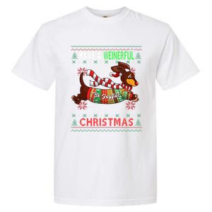 Dachshund Dog Ugly Christmas Gift Doxie Lover S Gift Garment-Dyed Heavyweight T-Shirt